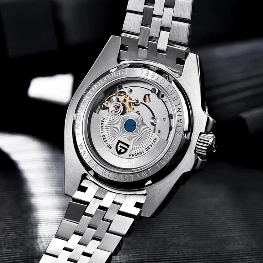 PAGANI DESIGN New Luxury Left Crown Mens Watches 40mm