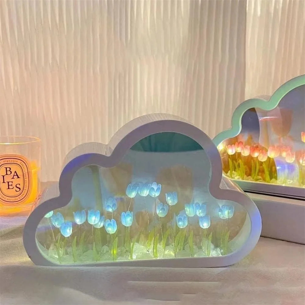 Forever Cloud Mirror Tulips DIY