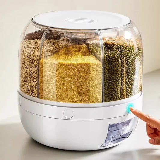 6kg Rotating Grain Rice Dispenser Storage