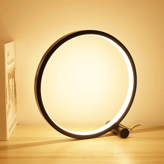 25CM LED Table Lamp Bedroom Circular