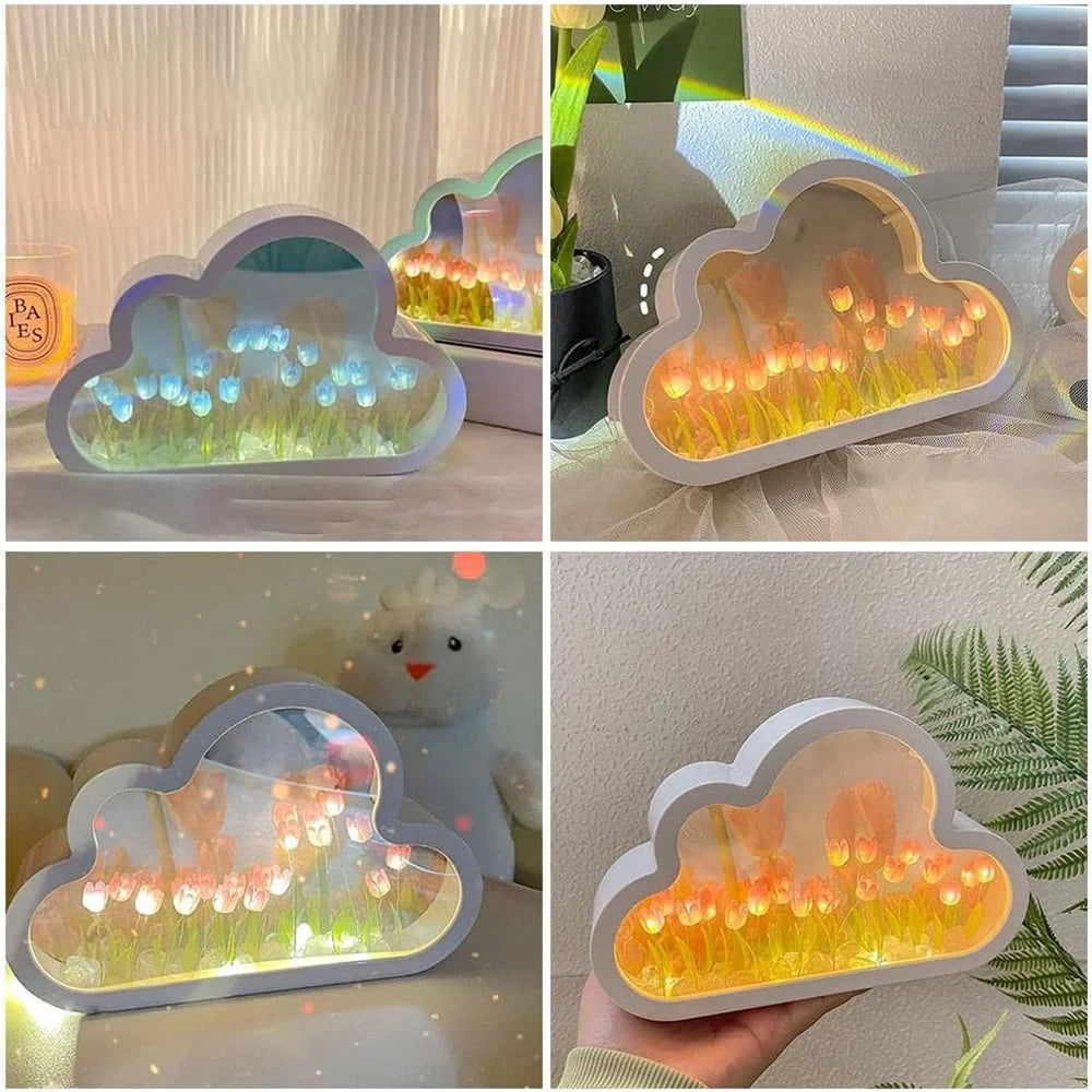 Forever Cloud Mirror Tulips DIY