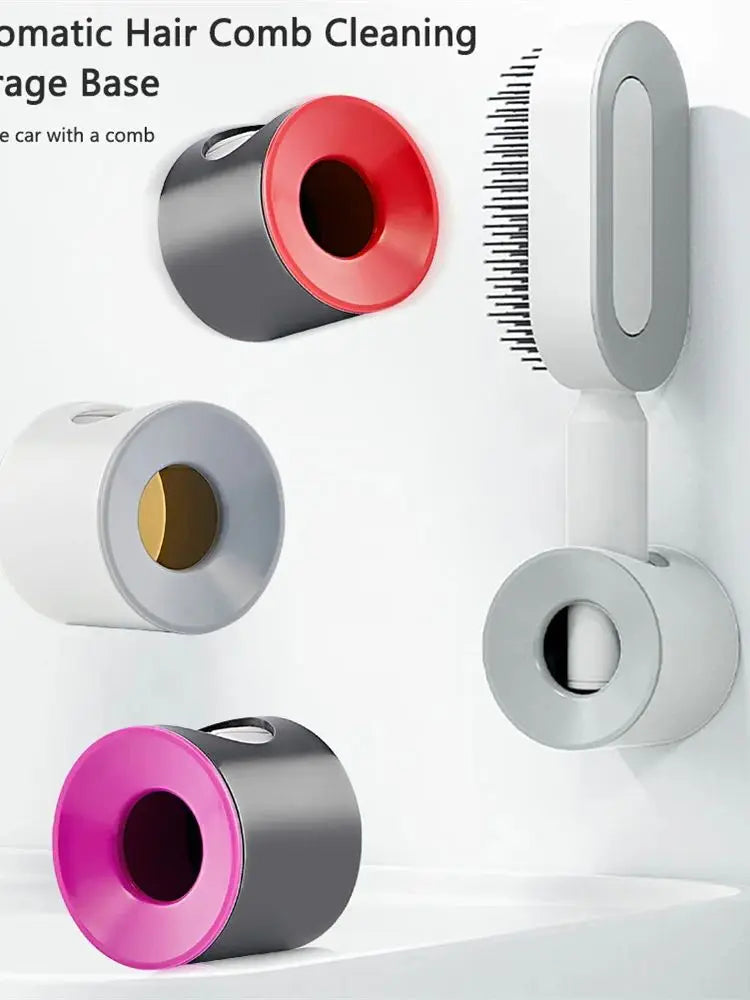 One-Key Quick Self Cleaning Hair Brush