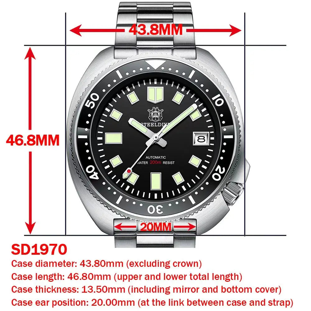 Steeldive SD1970 Date Background