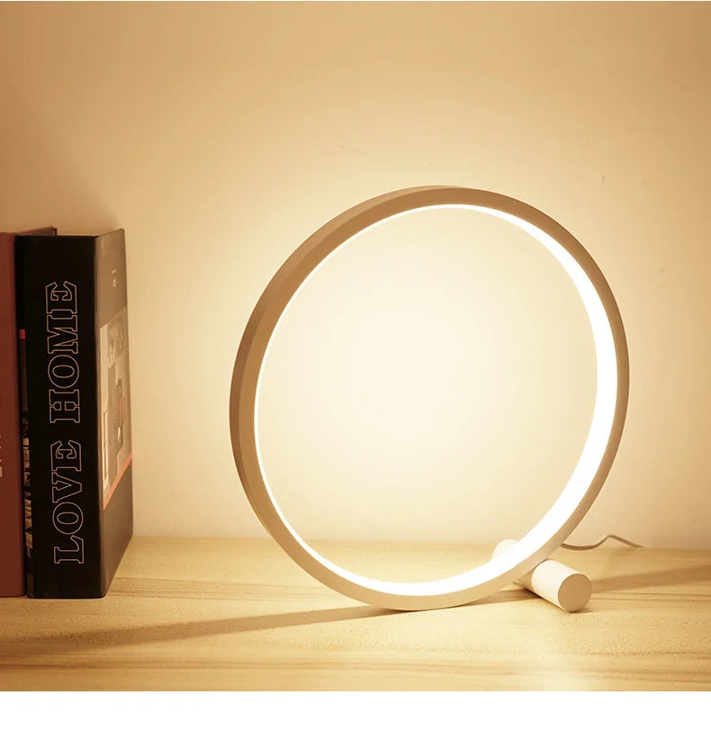 25CM LED Table Lamp Bedroom Circular