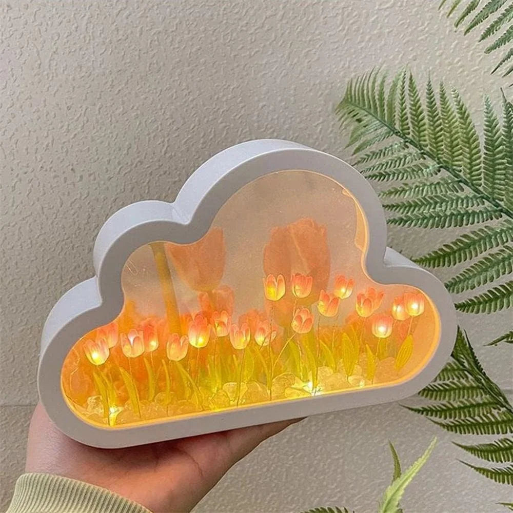 Forever Cloud Mirror Tulips DIY