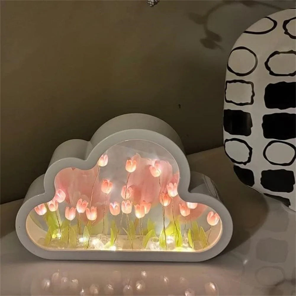 Forever Cloud Mirror Tulips DIY