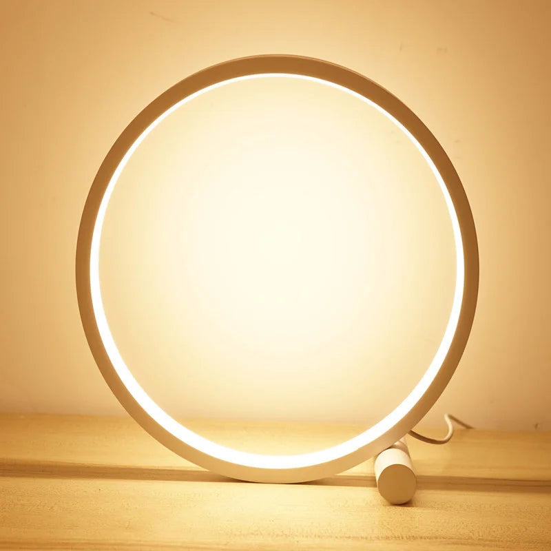 25CM LED Table Lamp Bedroom Circular