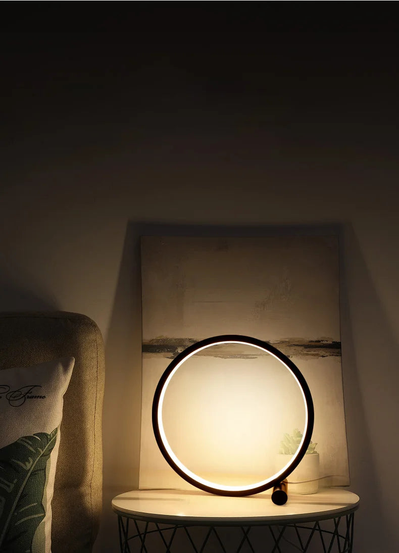 25CM LED Table Lamp Bedroom Circular