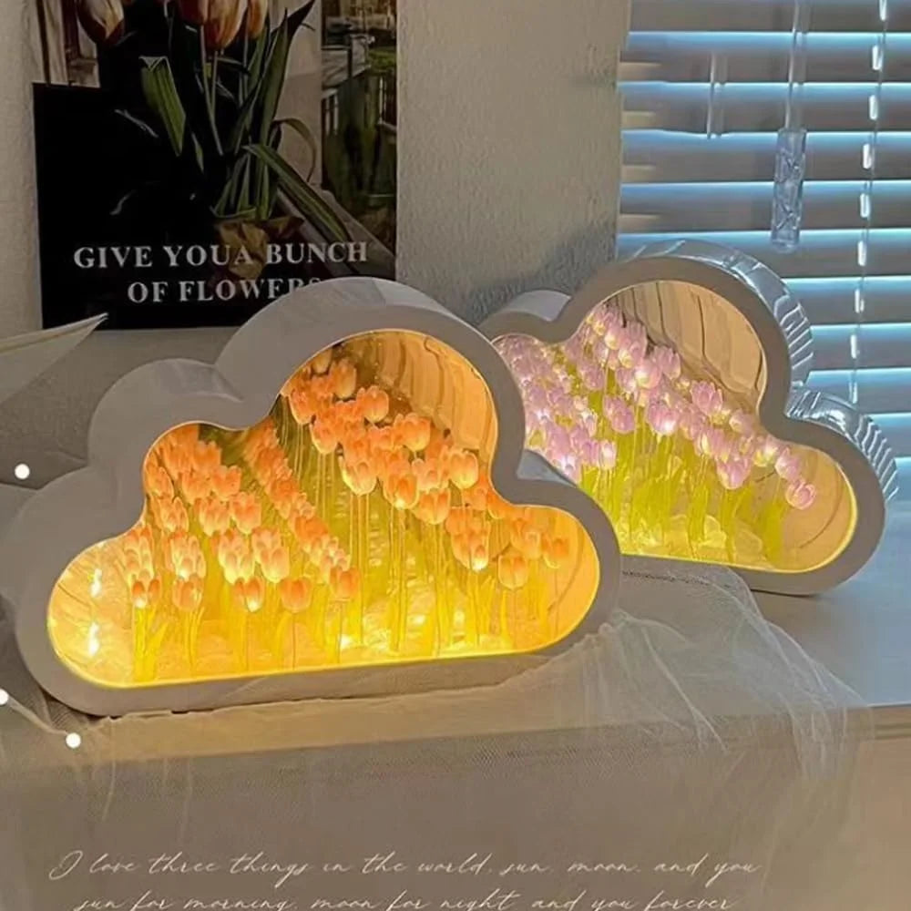 Forever Cloud Mirror Tulips DIY