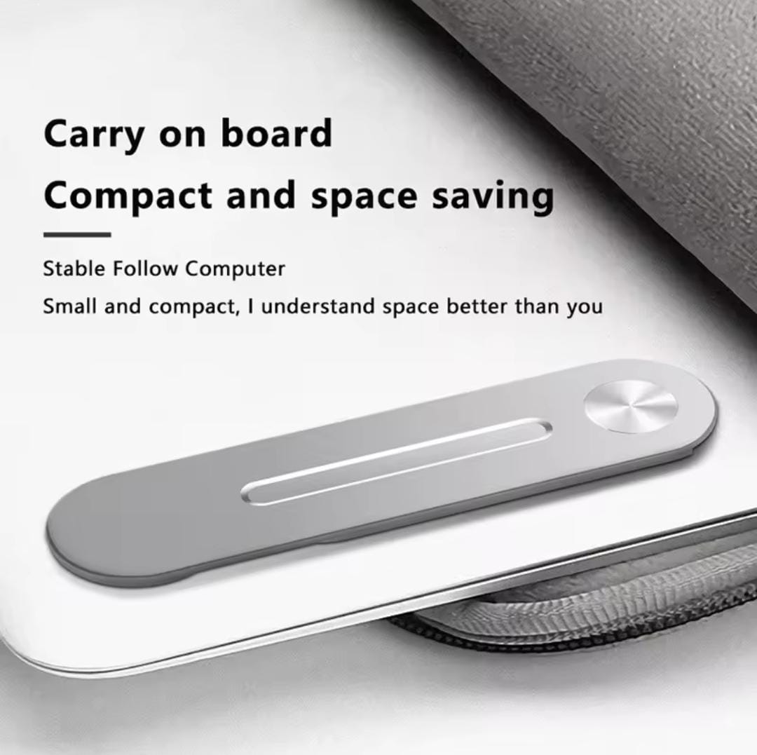 Laptop Phone Stand Metal Expansion Screen Side Mount Magnetic Folding Phone Holder For Xiaomi IPhone Pc Pointer Support / Bracket - Image 3