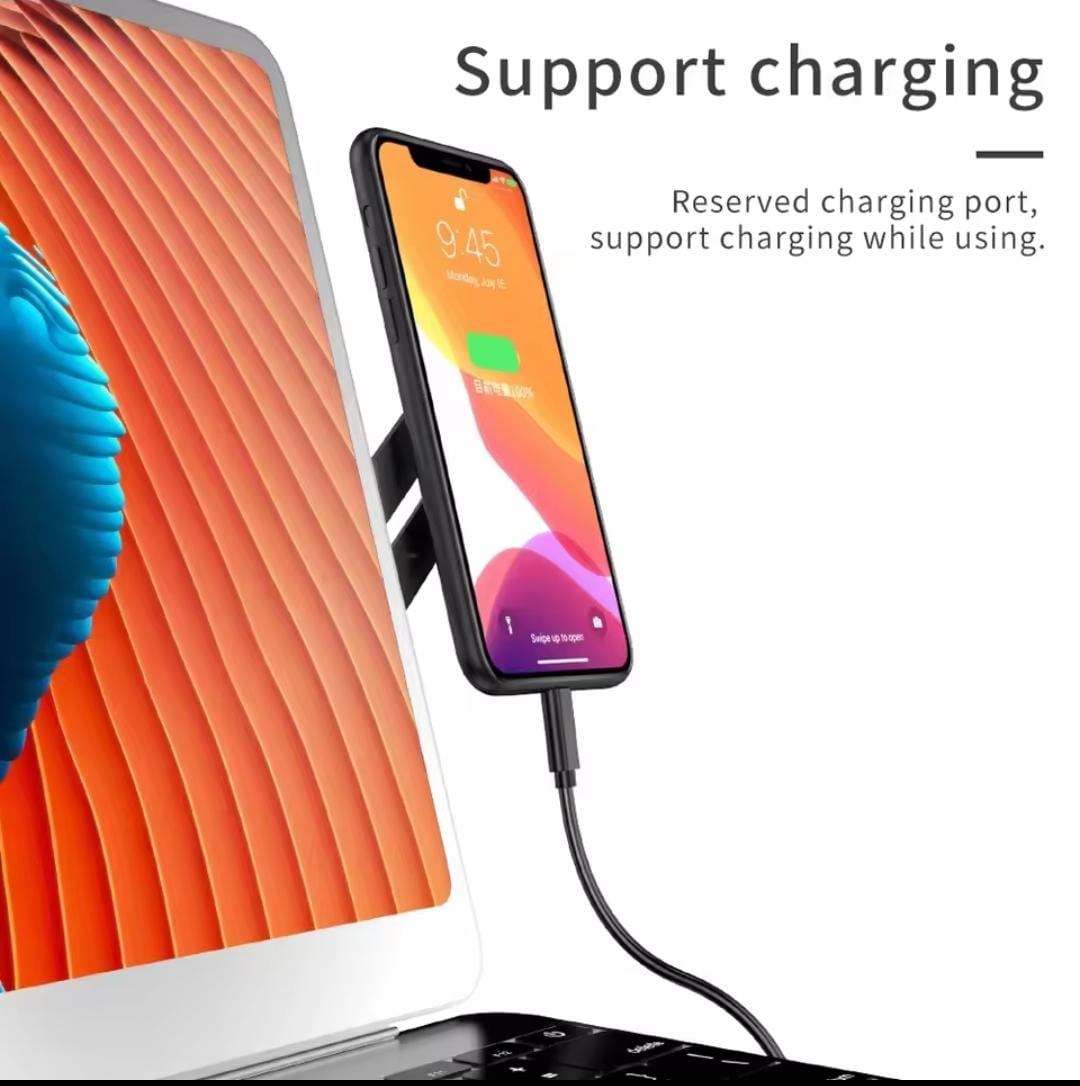 Laptop Phone Stand Metal Expansion Screen Side Mount Magnetic Folding Phone Holder For Xiaomi IPhone Pc Pointer Support / Bracket - Image 5