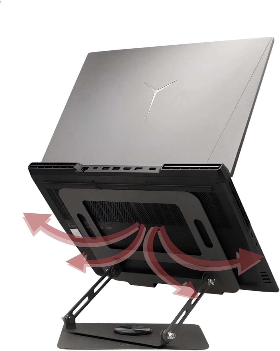 Adjustable Laptop Stand with 360° Rotating Base - Image 3