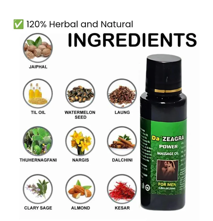 DA ZEAGRA HERBAL OIL FOR MAN - Image 2