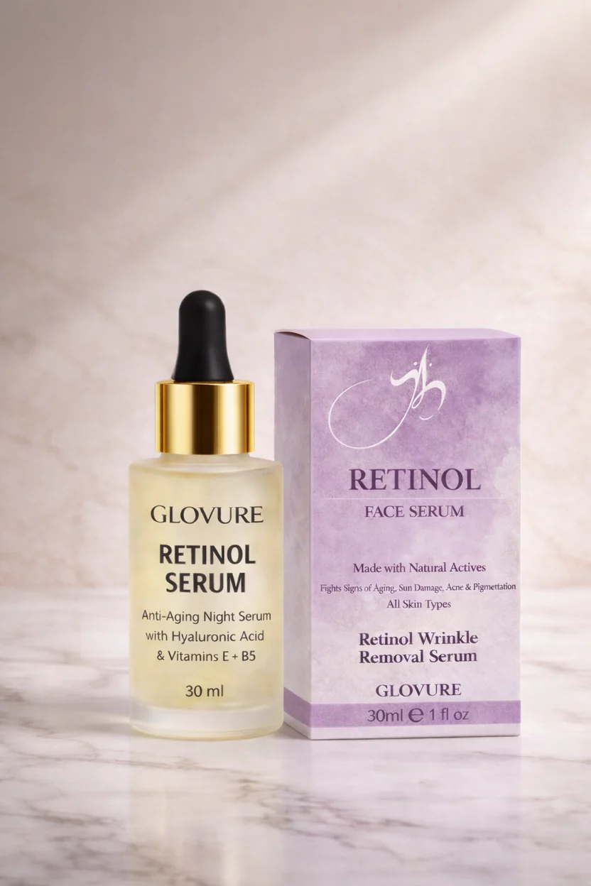 Retinol Anti-Aging Night Serum with Hyaluronic Acid & Vitamins E + B5