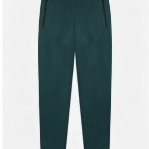Men's Premium Olive Green Performance Track Pants & Shorts | Zipper Pockets