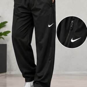 Men's Premium Olive Green Performance Track Pants & Shorts | Zipper Pockets